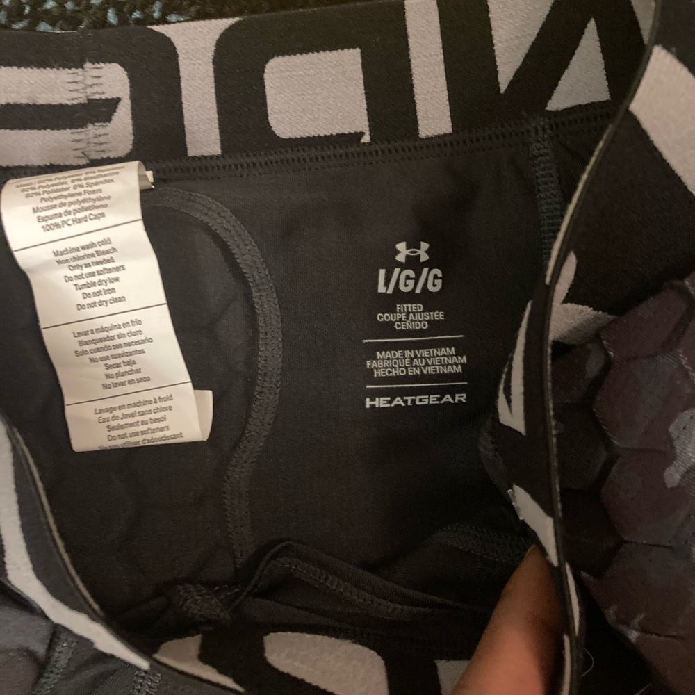 Under Armour Black Padded Athletic Shorts - Picture 3 of 3